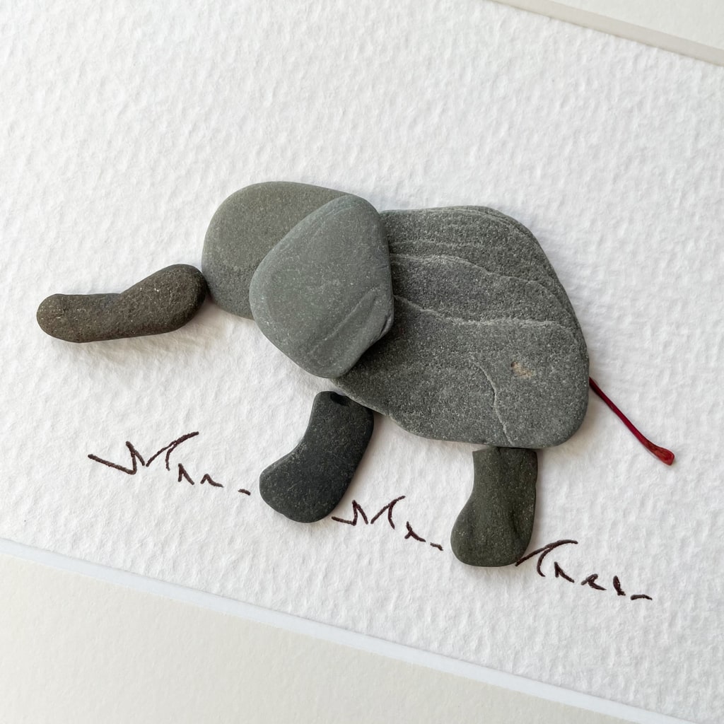 Elefant von Kieselsteinkunst.de