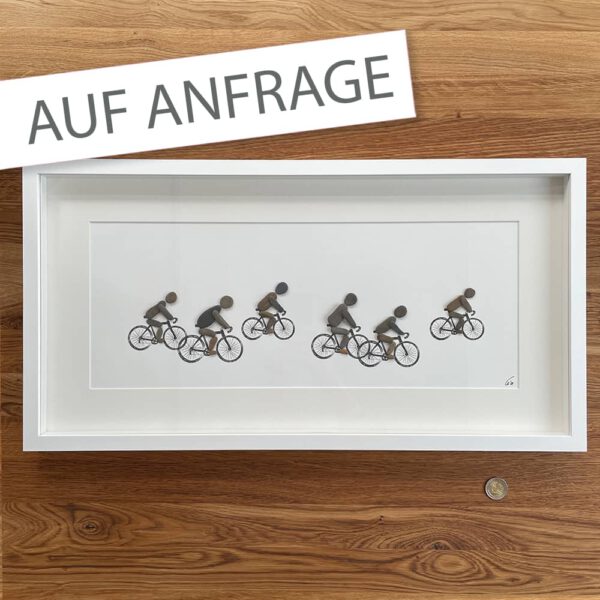 BILD Rennradfahrer 30x60cm