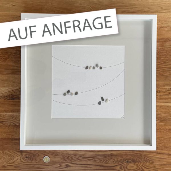 BILD Vögel auf Leinen 50x50cm