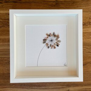 Kieselsteinkunst Bild Blume