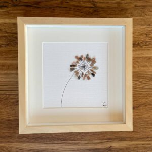 Kieselsteinkunst Bild Blume