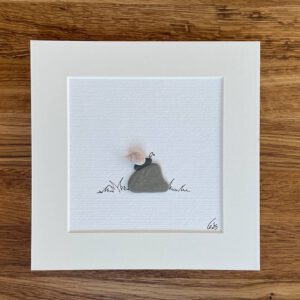 Kieselsteinkunst Bild Schnecke