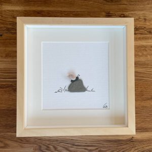 Kieselsteinkunst Bild Schnecke