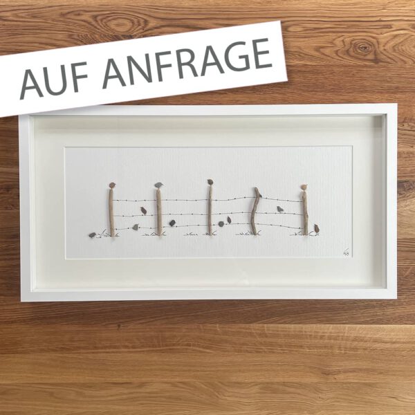 BILD Stacheldrahtzaun 30x60cm