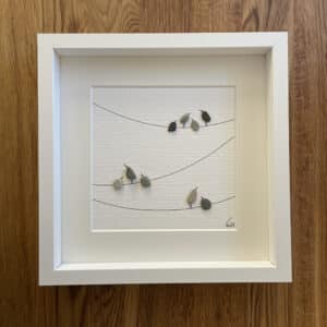 BILD UNIKAT Vögel auf 3 Leinen