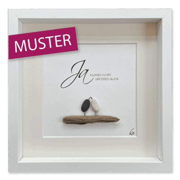 Hochzeitsbild JA (mit Holz)