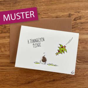 Klappkarte Ä Tännschen please