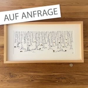 BILD Birkenwald 30x60cm