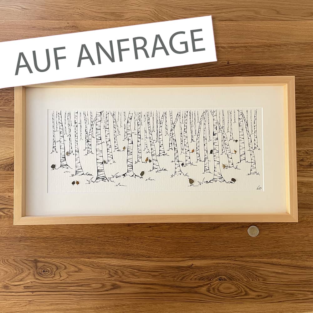 BILD Birkenwald 30x60cm