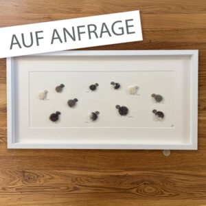 BILD Schafe Filz dunkel 30x60cm