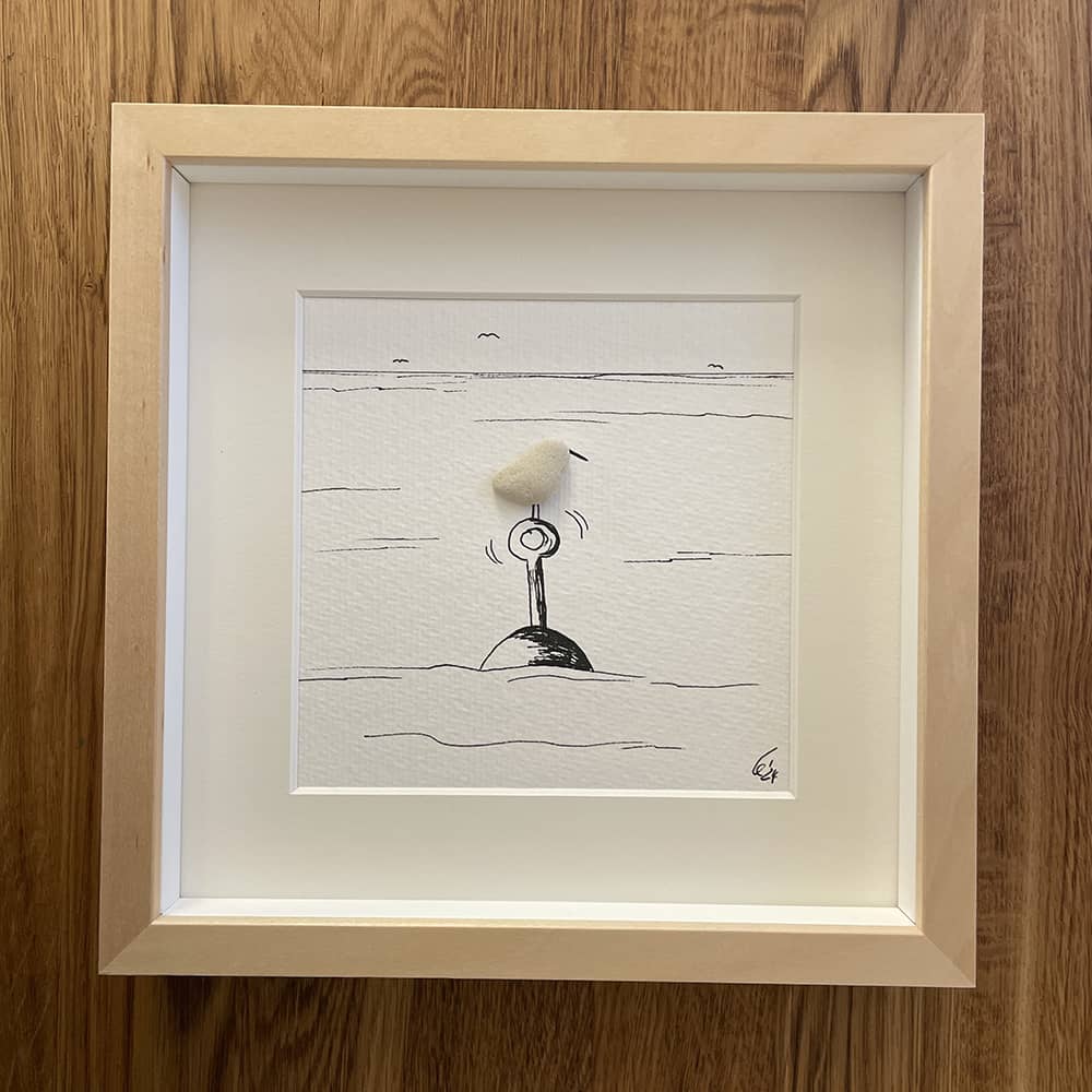 BILD UNIKAT Möwe auf Boje – Bild 3