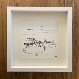 BILD UNIKAT Möwen auf Booten