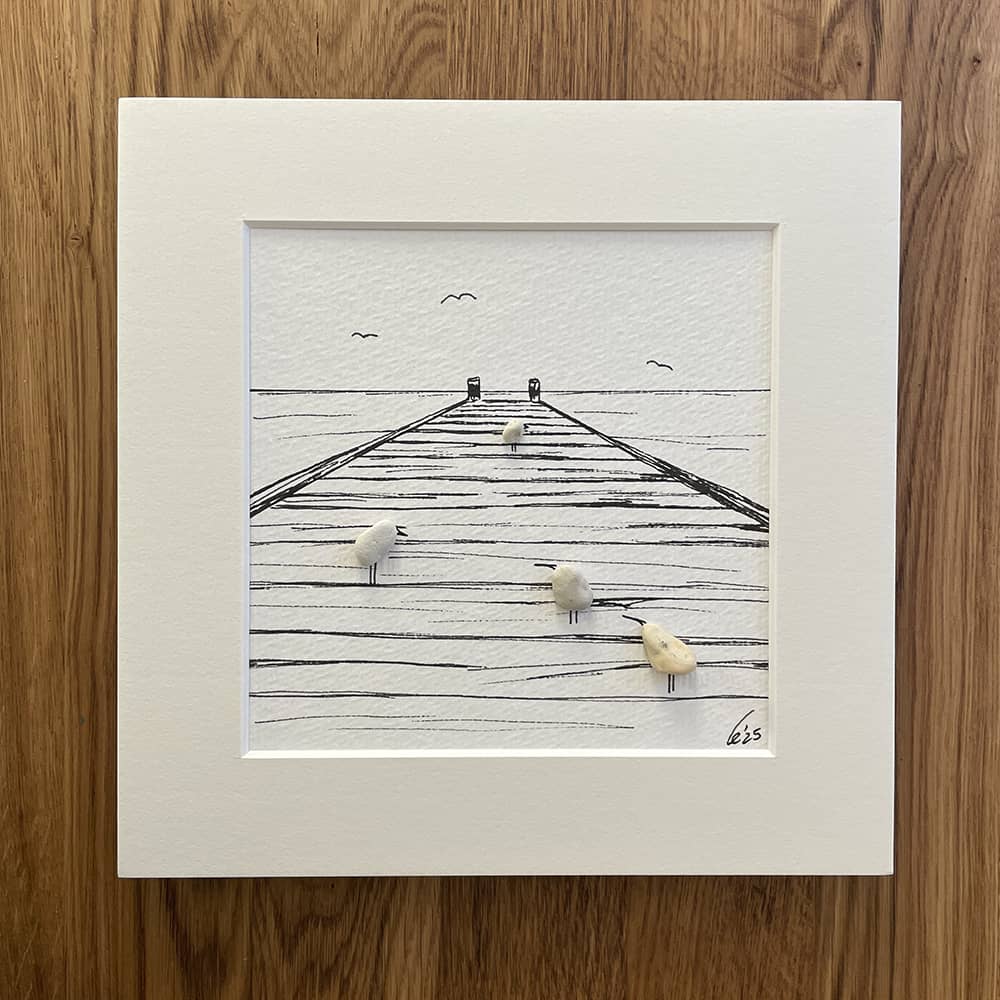 BILD UNIKAT Möwen auf Bootssteg – Bild 4