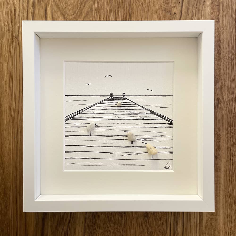 BILD UNIKAT Möwen auf Bootssteg – Bild 2