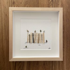 BILD UNIKAT Vögel auf Holzzaun