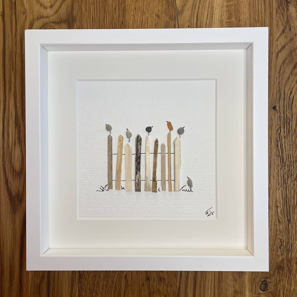 BILD UNIKAT Vögel auf Holzzaun – Bild 2