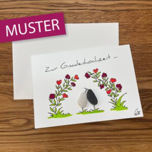 Klappkarte Zur Gnadenhochzeit / 70 Jahre